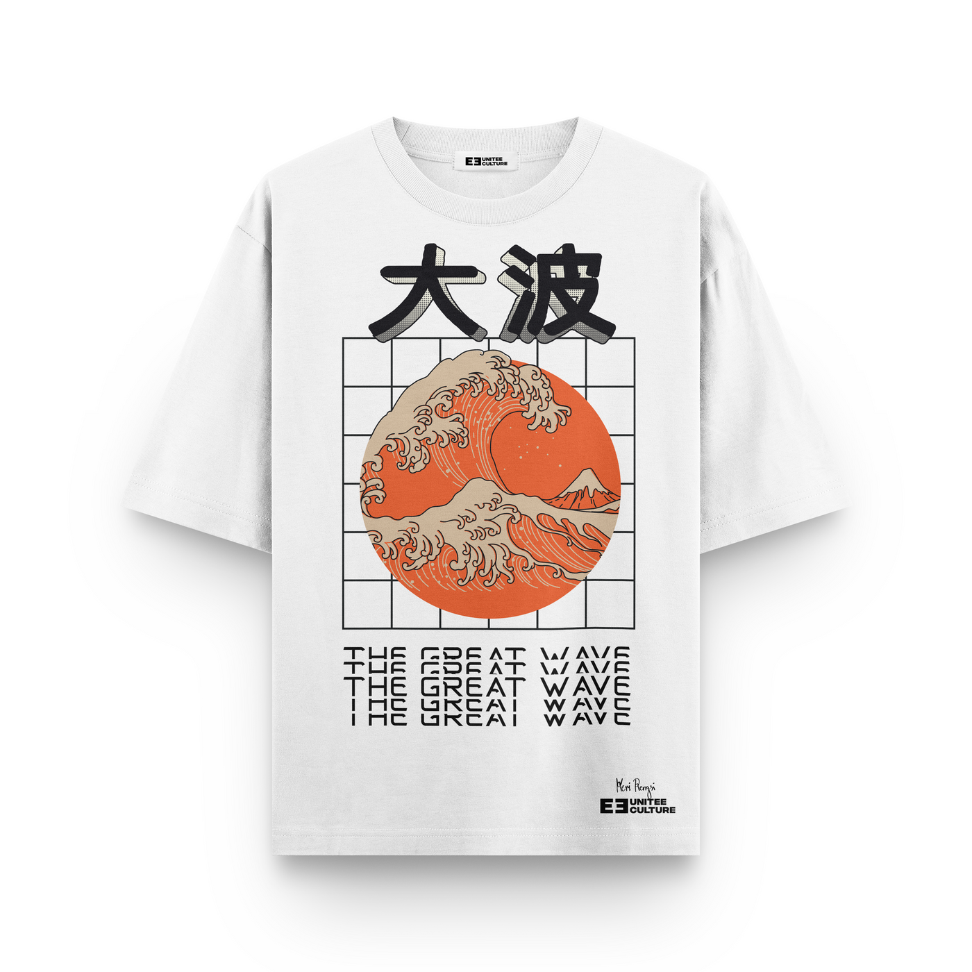 The Great Wave white tee