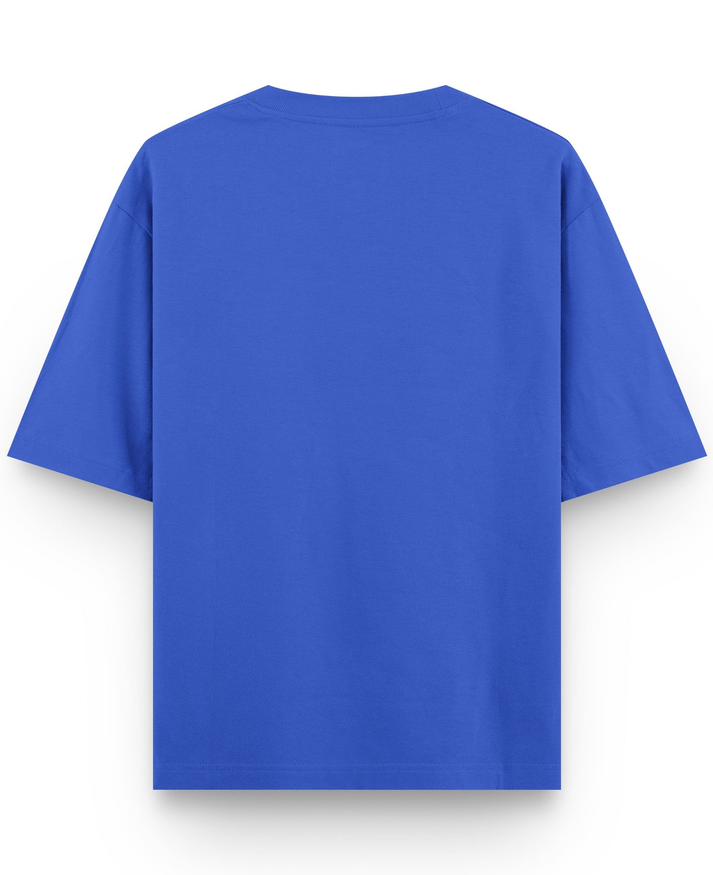 Oversized Royal Blue T-Shirt Back Design
