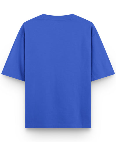 Oversized Royal Blue T-Shirt Back Design