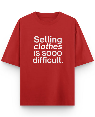 Red Oversized T-shirt Front Design