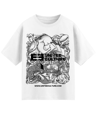White Oversized T-shirt Front Design