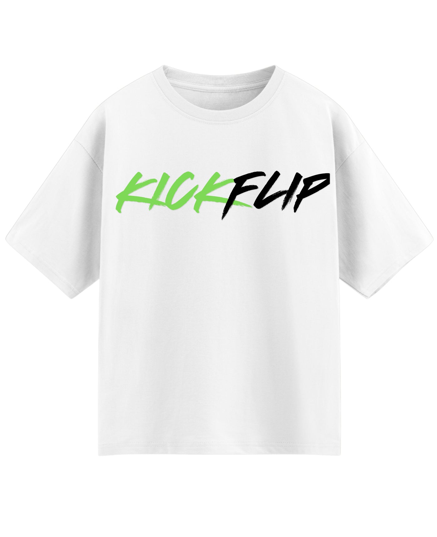 White Oversized T-shirt Front Design