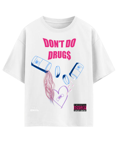 White Oversized T-shirt Front Design