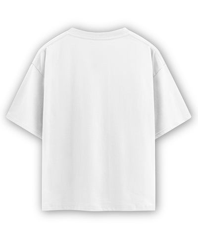 White Oversized T-shirt Back Design