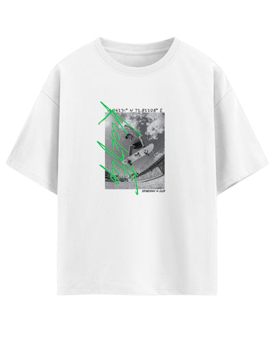 White Oversized T-shirt Front Design