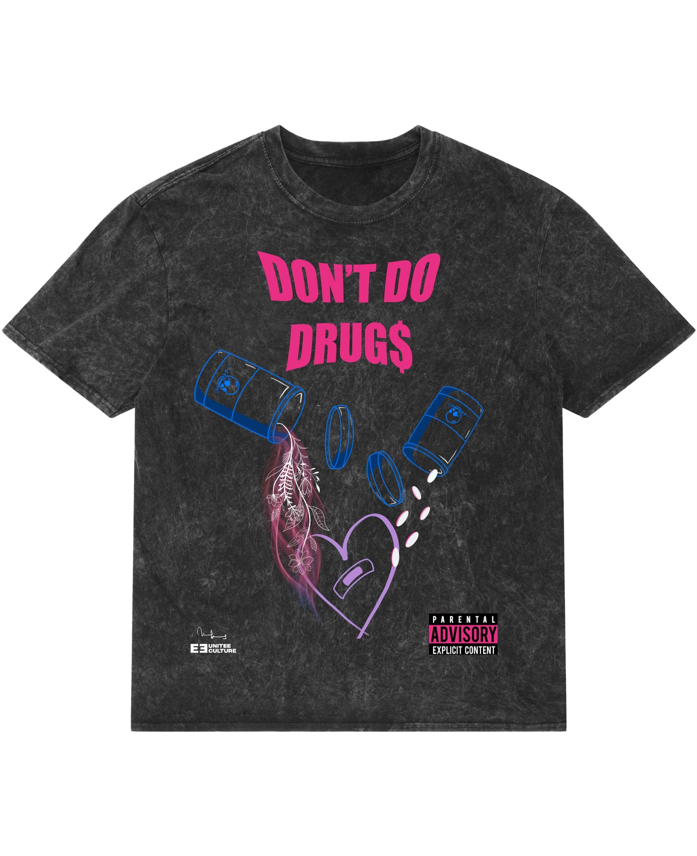 Acidwash Oversized T-shirt Front Design