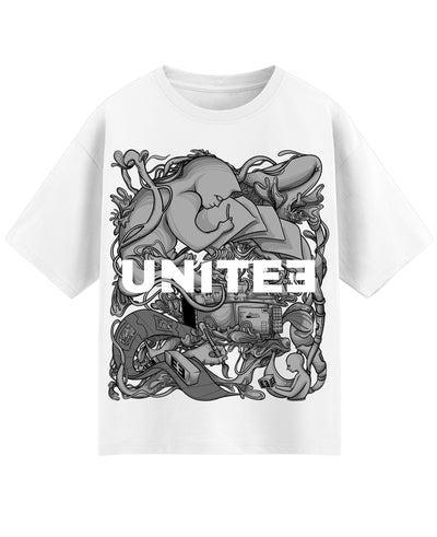 White Oversized T-shirt Front Design