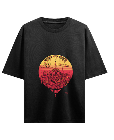 Black Oversized T-shirt Front Design