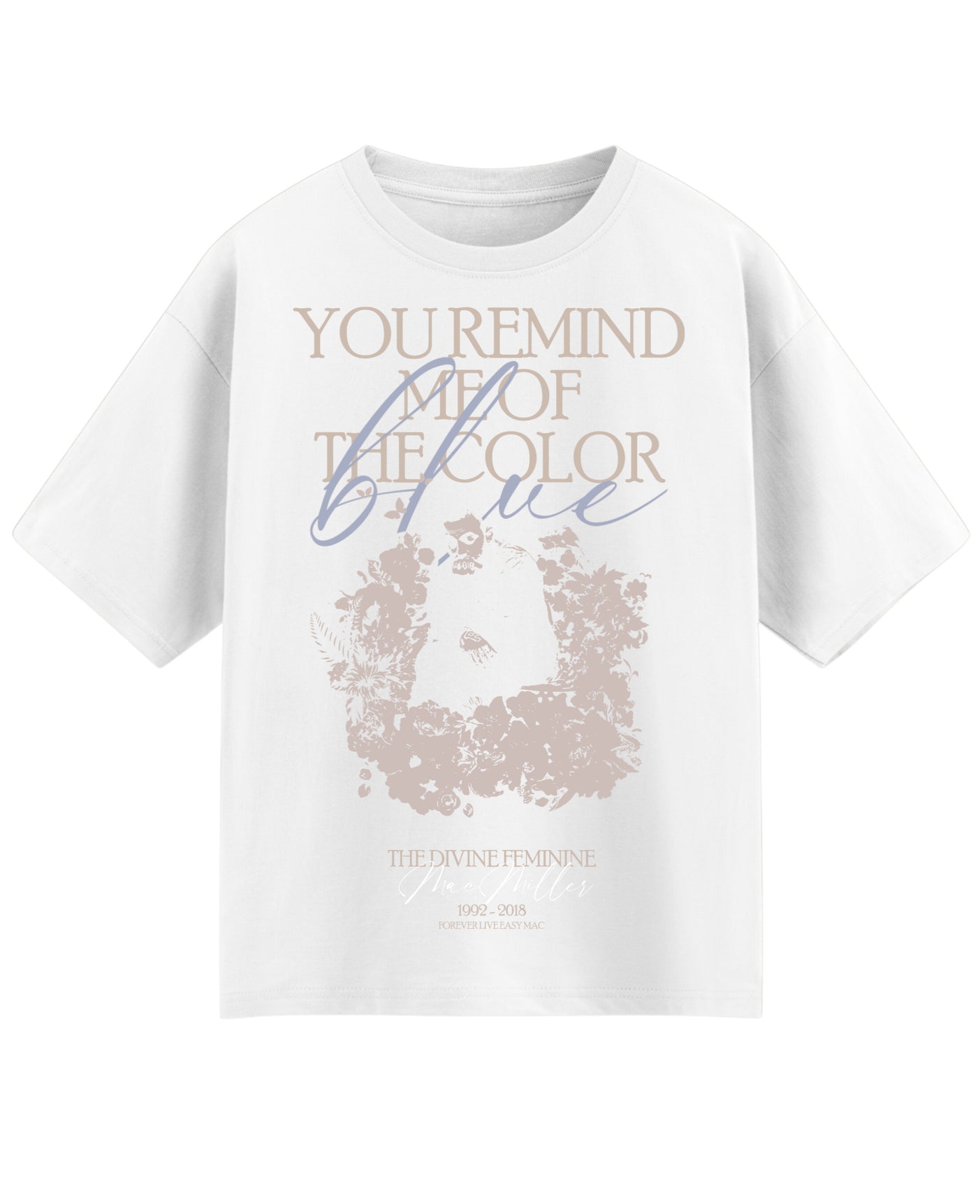 White Oversized T-shirt Front Design