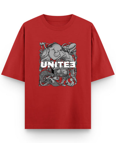 Red Oversized T-shirt Front Design